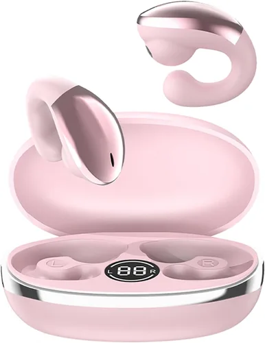 Vista 2 de Auriculares de oreja abierta, auriculares inalámbricos con clip, auriculares inalámbricos Bluetooth 6.0, ultra cómodos, ajuste cómodo, llamadas