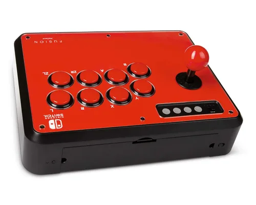 Vista 3 de PowerA Fusion Wireless Arcade Stick for Nintendo Switch, Lite, Fight Stick, Gamepad, Game Controller, Bluetooth Controller, AA - Nintendo Switch