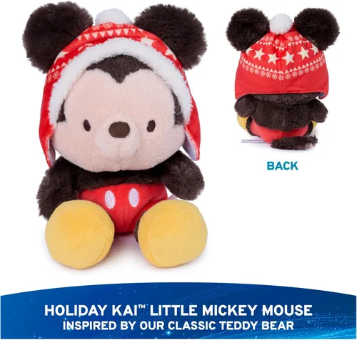 Vista 2 de GUND Disney Mickey Mouse Kai Bear Plush with Winter Outfit for Ages 1+