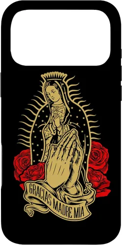 Vista 22 de Our Lady Virgen De Guadalupe Virgen Mary Gracias Madre Mía - Carcasa para iPhone 17