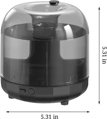 Vista 2 de Mini humidificadores portátiles, 2024 nuevos humidificadores pequeños de niebla fría de 16.9 fl oz para dormitorio, humidificador de escritorio USB