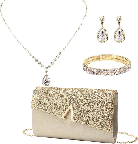 Vista 15 de LETODE Bolsos de mano para mujer, bolsos de noche y embragues para mujer, bolsos de sobre, bolsos de fiesta, baile de graduación, bolso de boda