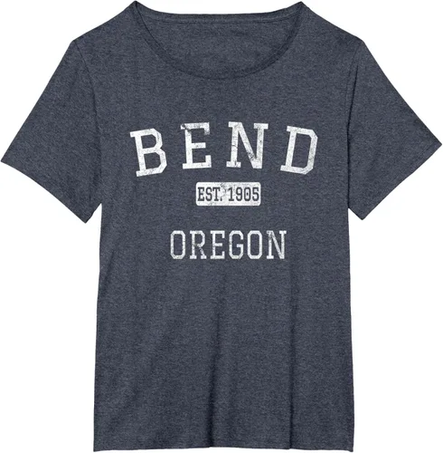 Vista 85 de Bend Oregon OR Camiseta vintage, Negro