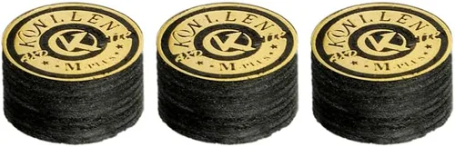 Vista 16 de KONLLEN Billar de billar de billar de 0.551 in, 8 capas de piel para taco profesional, accesorios de billar duraderos Laminated leather