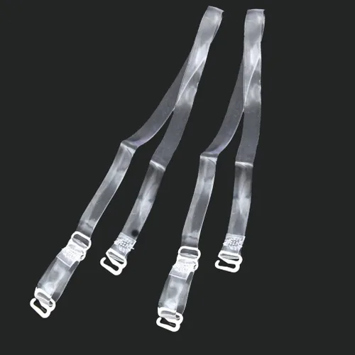 Vista 3 de Luxxii (3 pares de correas invisibles transparentes de repuesto para brasier, correa elástica ajustable para brasier), Claro