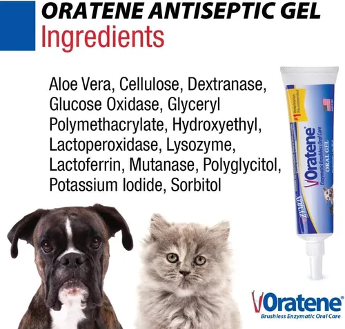 Vista 4 de Pet King Brands ZYMOX Oratene Gel Bucal Sin Cepillo para Perros y Gatos, 1oz