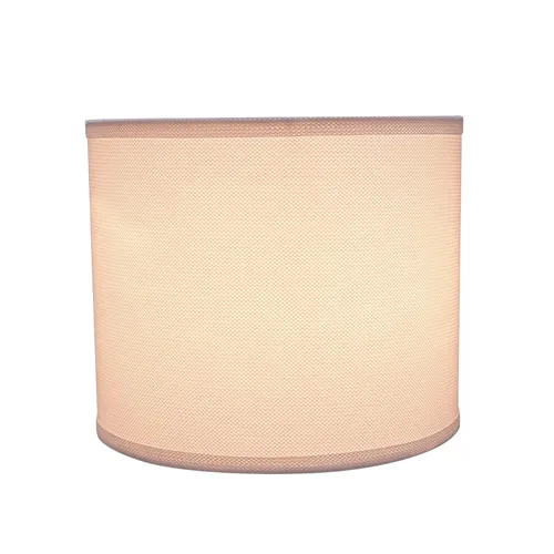 Vista 2 de Aspen Creative 31101A, pantalla de lámpara de construcción de araña con forma de tambor de transición (cilindro) en blanco, 12 pulgadas de ancho