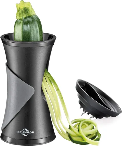Vista 2 de Küchenprofi K1350001000 Olera Spiralizer para Verduras, 6" H x 3.5" de diámetro, Negro