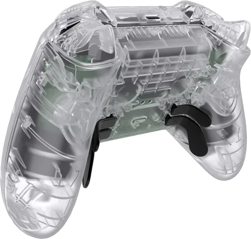 Vista 9 de eXtremeRate Full Set Shell Buttons for Xbox One Elite Series 2 Controller, Clear Replacement Faceplate Back Plate Bottom Shell Case with Buttons for