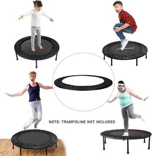 Vista 6 de Funda de resorte para trampolín de 40 pulgadas, almohadilla de seguridad de repuesto para mini trampolín de 3 capas, tela Oxford resistente a