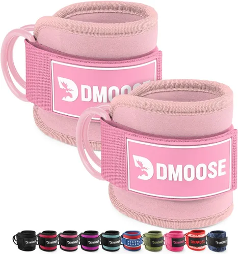 Vista 37 de DMoose Ankle Strap for Cable Machine - One Size Fit with Premium Padding, Workout Kickback Ankle Cuffs, Ankle Bands for Working Out, Booty Workouts