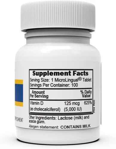 Vista 4 de Superior Source Tableta de vitamina D3 extra fuerte de 5,000 UI, 100 unidades (el embalaje puede variar)