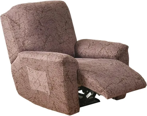 Vista 26 de Eco-Ancheng Fundas reclinables Lazyboy de 4 piezas, fundas para sofá reclinable, fundas antideslizantes para sillas reclinables, con bolsillos