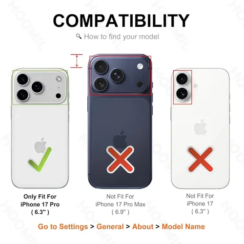 Vista 102 de HOOMIL Funda para iPhone 7 Plus/iPhone 8 Plus de 5.5 Pulgadas, sin amarillamiento, protección contra caídas, cubierta trasera dura transparente