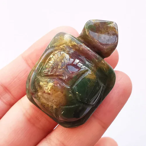Vista 21 de 1 pieza de cristales de tortuga de labradorita negra y piedras curativas, escultura coleccionable de animales tallados a mano de 1.5 pulgadas