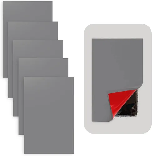 Vista 10 de Rubber Bond Placa de Goma Autoadhesiva para Toma de Pared, Paquete de 5 Unidades – Parche de Agujero para Paneles de Yeso Fácil de Aplicar Despegar