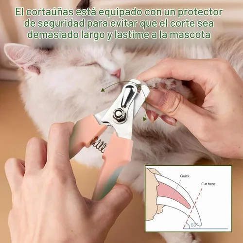 Vista 7 de Cepillo autolimpiante para gatos con cortaúñas para gatos, juego de 2