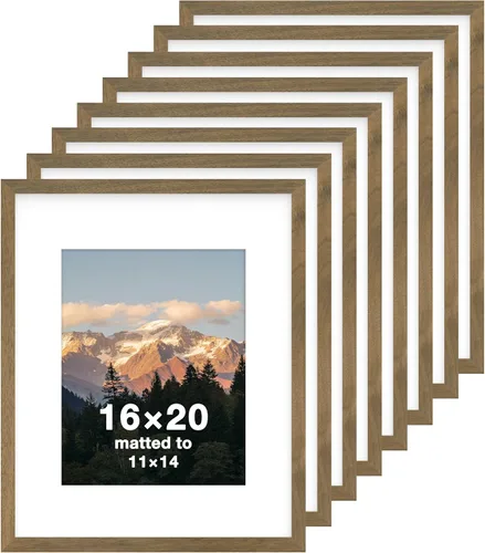 Vista 10 de FrameWorks Marcos de fotos clásicos de madera 4x6 con vidrio templado, color negro, paquete de 2