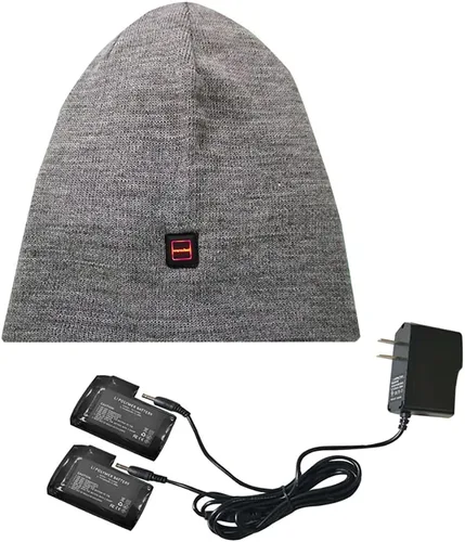 Vista 6 de Gorro calefactable, calentador de cabeza de invierno, gorra recargable eléctrica para hombre y mujer