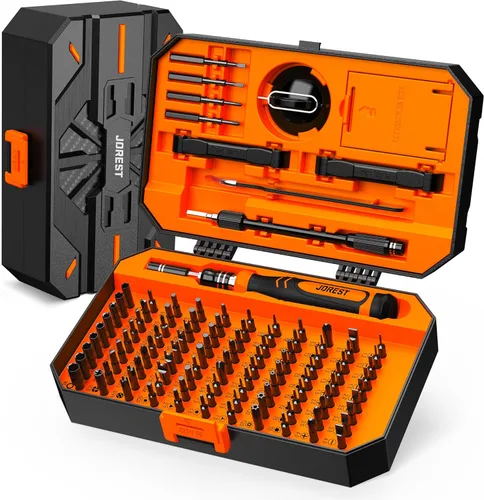 Vista 9 de Jorest Juego de destornilladores de precisión de 24 piezas con Torx T5 T6 T8 T9, Y00, estrella P5, juego de herramientas de reparación mini