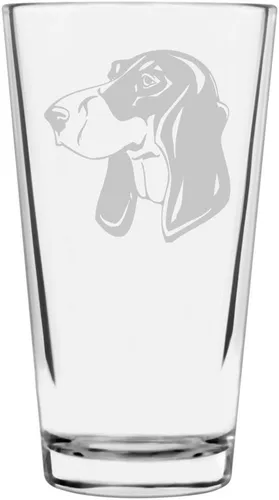 Vista 449 de Podenco Canario - Vaso de pinta de 16 onzas con temática de perro personalizado