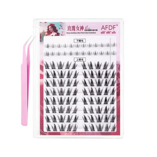 Vista 22 de Extensión de Pestañas DIY Efecto 3D Natural Individual 9/11/12mm Pestañas 80 Racimos Pestañas de Volumen Set Mixto, Extensión de Pestañas Caseras
