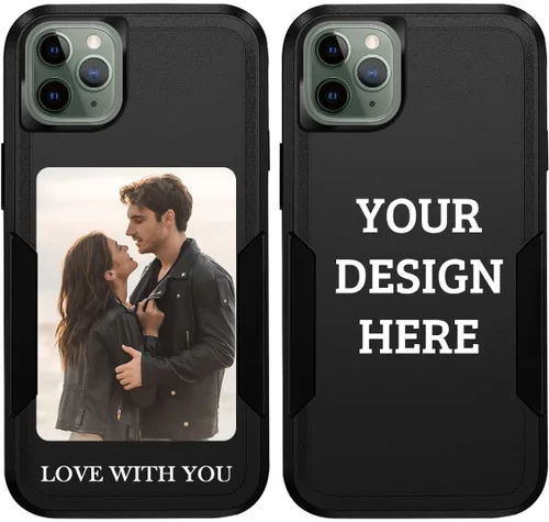 Vista 15 de Fundas de teléfono personalizadas con múltiples imágenes para iPhone 11 Pro Max, imágenes personalizadas, protección contra caídas, cuerpo completo