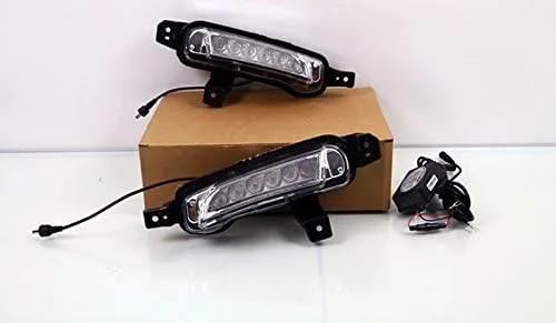 Vista 6 de HIGH FLYING Luz antiniebla delantera LED DRL luces diurnas para Suzuki Vitara Escudo 2015-2018