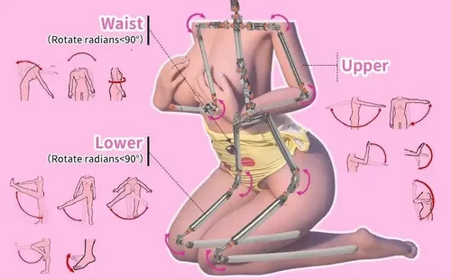 Vista 6 de Muñeca sexual de silicona para adultos, de cuerpo completo, realista, de tamaño real, para hombres, mujeres sexys, cuerpo de muñeca con esqueleto