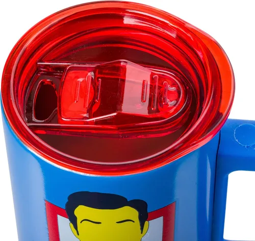 Vista 4 de Silver Buffalo Ted Lasso Garbage Water - Taza de café de acero inoxidable de doble pared con asa, 15 onzas