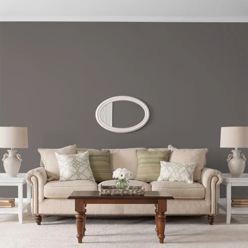 Vista 13 de Glidden Pintura Interior + Imprimación: Gris/Plata Antigua, Una Capa, Satinado, 1 Galón