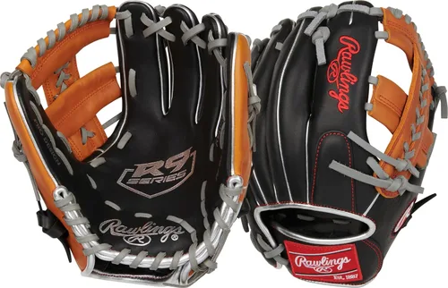 Vista 10 de Rawlings Guantes de béisbol R9 Youth Contour FIT Múltiples estilos