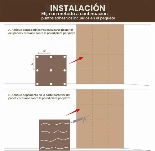 Vista 7 de Paneles decorativos de pared, paquete de 6 unidades, 24 x 24 Enclavamiento de madera