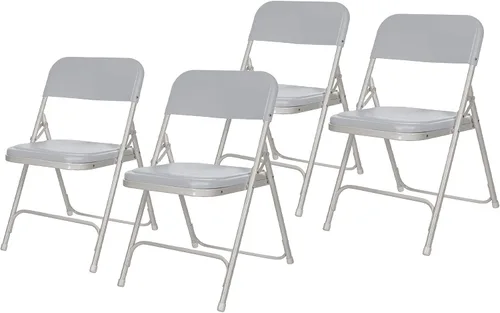 Vista 14 de OEF Furnishings OEF810 OEF800 Series Silla plegable de plástico ligero (asiento negro, marco negro, paquete de 4)