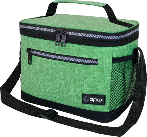 Vista 20 de opux Lonchera térmica para hombres y mujeres, bolsa de almuerzo para el trabajo y la escuela, a prueba de fugas, hielera suave tipo tote