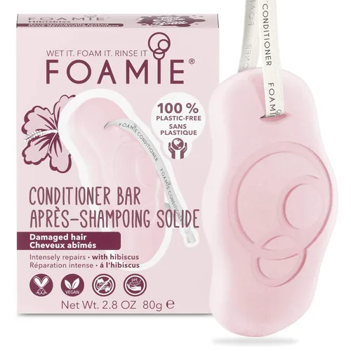 Vista 8 de Foamie Acondicionador sólido para cabello seco con aloe vera que hidrata intensamente el cabello, 100% vegano, sin plástico y sin sulfato, 2.82 oz