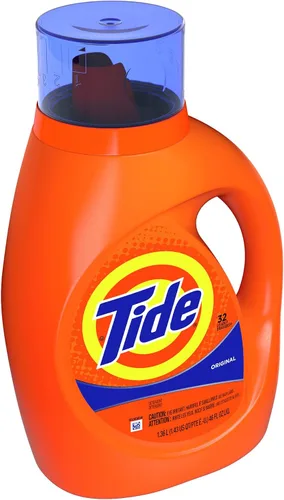 Vista 4 de Tide Original Scent, detergente líquido para ropa sucia, 32 cargas, 50 onzas líquidas (el embalaje puede variar)