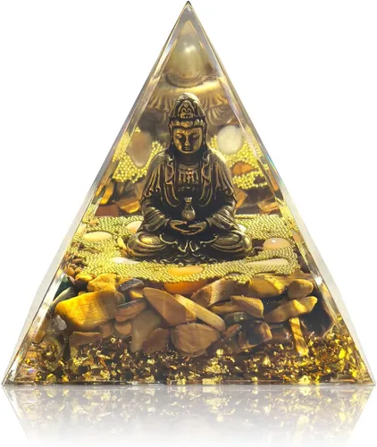 Vista 28 de Cristales y piedras curativas, juego de 21 piezas de cristales curativos, juego de 7 piedras de cristal de chakras, pirámide de selenita cruda