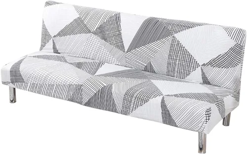 Vista 26 de MIFXIN Funda elástica para sofá cama sin brazos, funda de elastano para futón, plegable, sin reposabrazos, protector de muebles para sofá cama