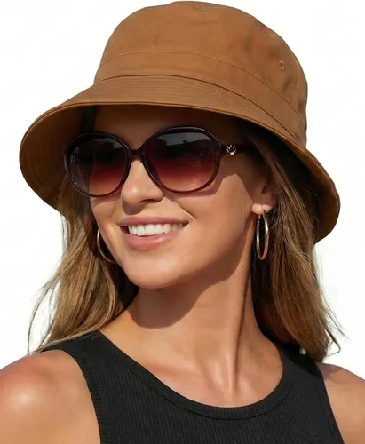 Vista 11 de HONGTEYA Sombreros de sol de pescador para mujer y hombre, sombrero de Blanco