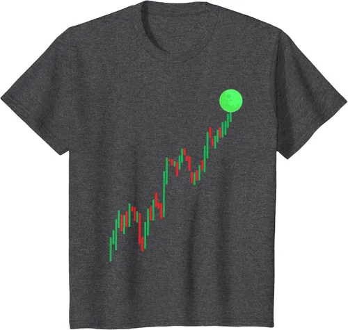 Vista 9 de Cute Stock Trading Design for Men Women Stock Market Trader T-Shirt Asphalt Grey
