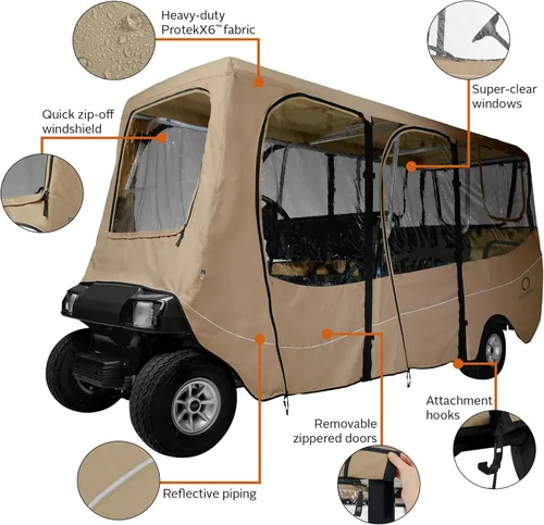 Vista 5 de Cubierta Deluxe para Carro de Golf Classic Accessories Fairway