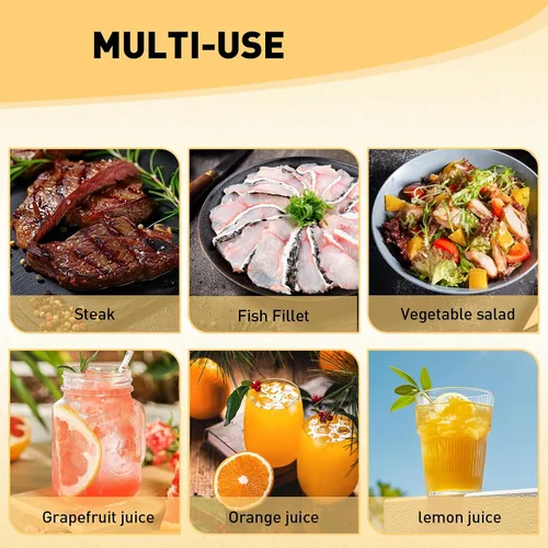Vista 5 de Exprimidor de limón con tapa de rosca, exprimidor de limón con tapa exprimidor de limón con boquilla de vertido, extractor de jugo manual con filtro