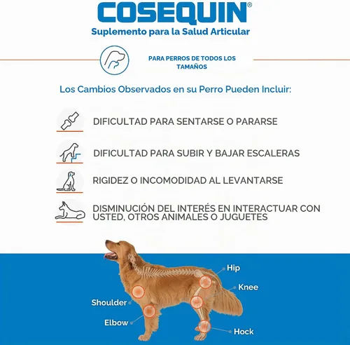 Vista 3 de Nutramax Cosequin - Suplemento para articulaciones para perros, tabletas