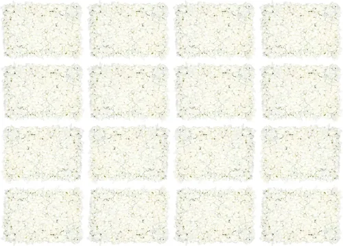 Vista 11 de TFCFL Paneles de pared de flores, 10 piezas de 16 x 24 pulgadas, telón de fondo artificial de rosa rosa, panel de pared floral rectangular