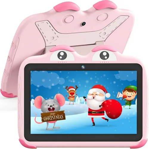 Vista 9 de YINOCHE Tableta para niños de 10 pulgadas para niños pequeños, tabletas Android de 64 GB con funda WiFi Tabletas para niños de doble cámara