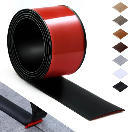Vista 12 de Bnell Tira de Transición de Piso Autoadhesiva de Vinilo Laminado Tira Cubierta de Piso de 3" Tira Divisora Plana de Piso para Unir Espacios de Piso