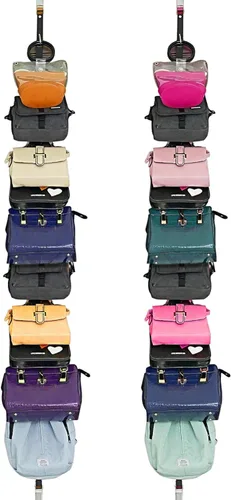 Vista 6 de INOGIH Estante organizador de bolsas, soporte para colgar bolsos, almacenamiento sobre el armario de la puerta
