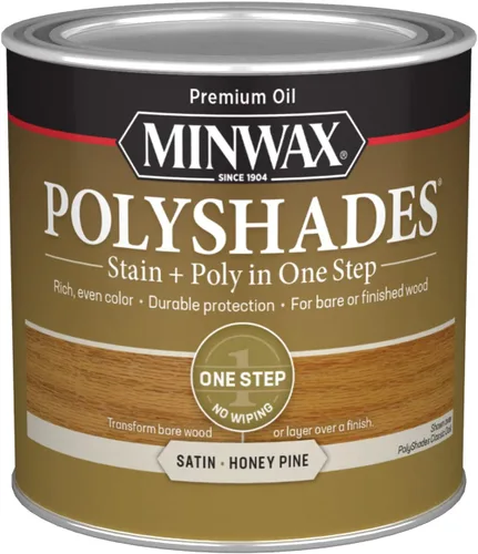 Vista 47 de Barniz Minwax 213104444 PolyShades Miel