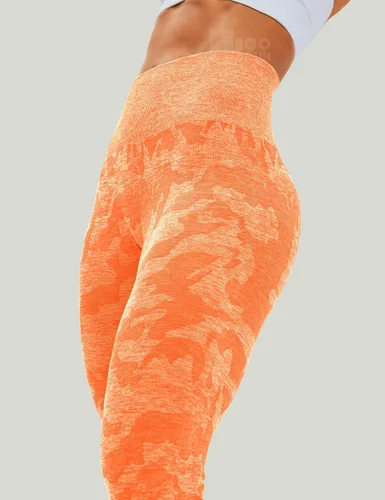 Vista 114 de HIGORUN - Leggings sin costuras para mujer, moldeadores, con diseño gráfico de sonrisas, de cintura alta, para el gimnasio, yoga o hacer ejercicio